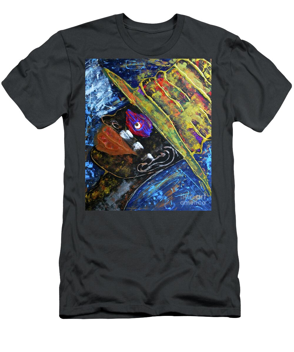  T-Shirt featuring the painting Papa Legba by Cleaster Cotton