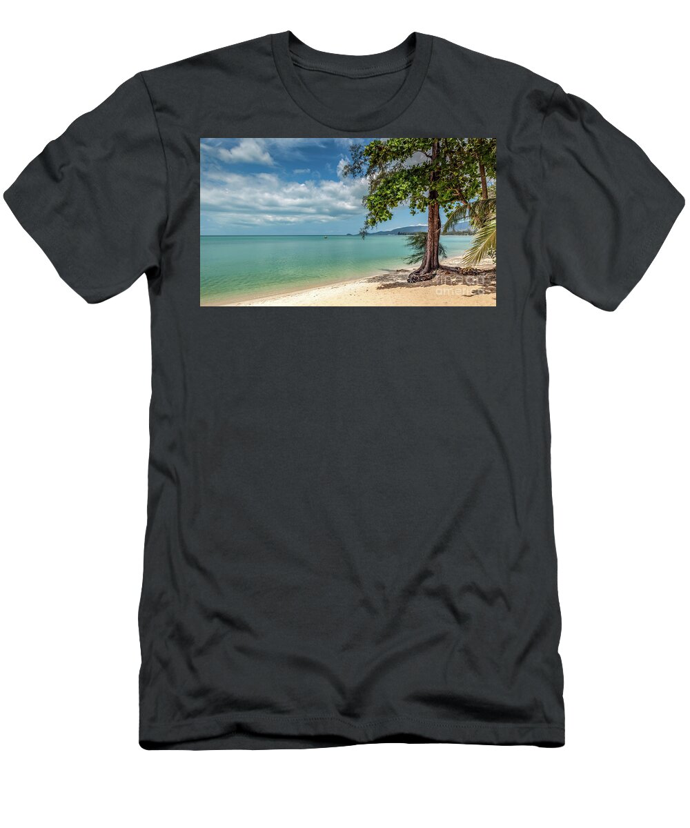 Samui T-Shirt featuring the photograph Lipa Noi Beach Koh Samui by Adrian Evans