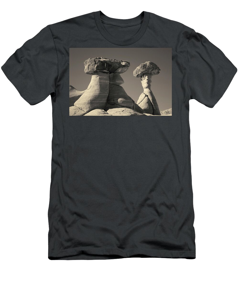 Black T-Shirt featuring the photograph Paria Utah XIII Toned by David Gordon