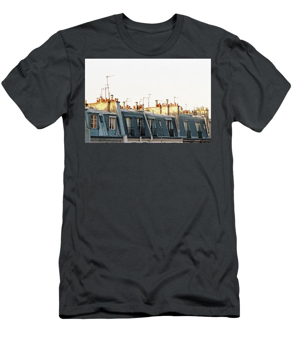 Rooftops T-Shirt featuring the photograph Paris Rooftops by Frank DiMarco