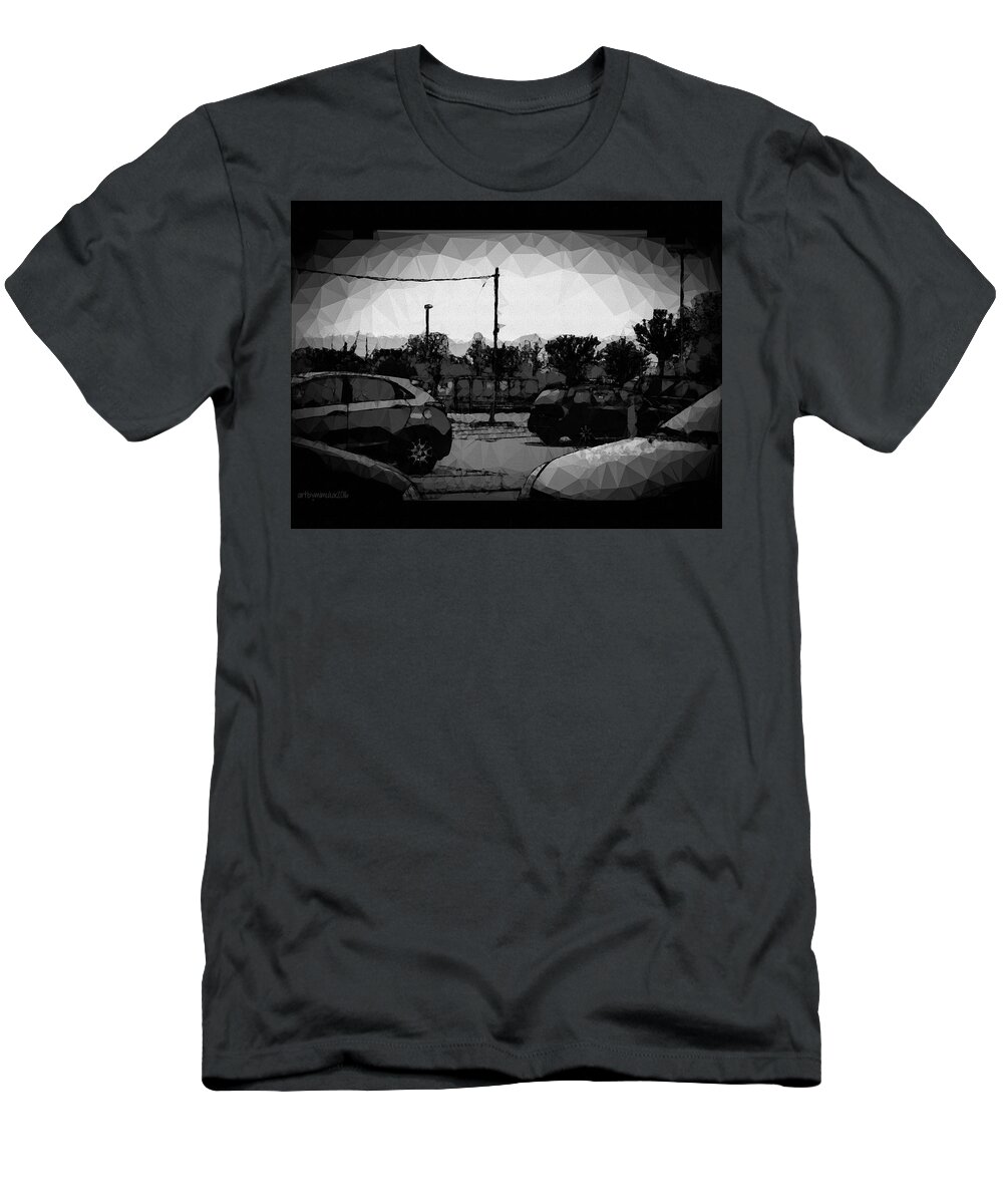 Parking T-Shirt featuring the photograph Parking by Mimulux Patricia No