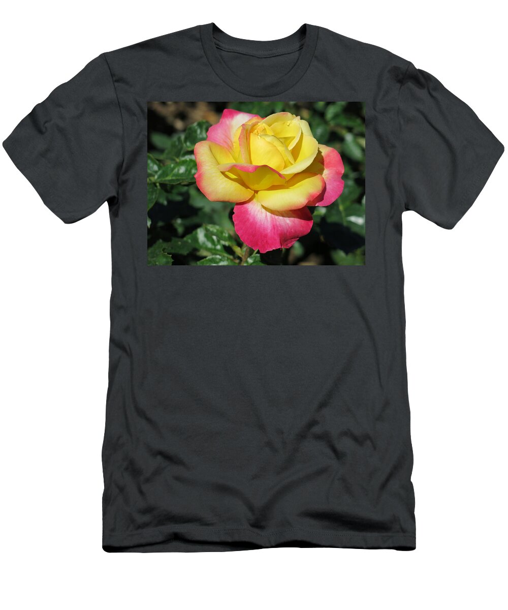 Rose T-Shirt featuring the photograph Peace and Love Rose by Betty Buller Whitehead