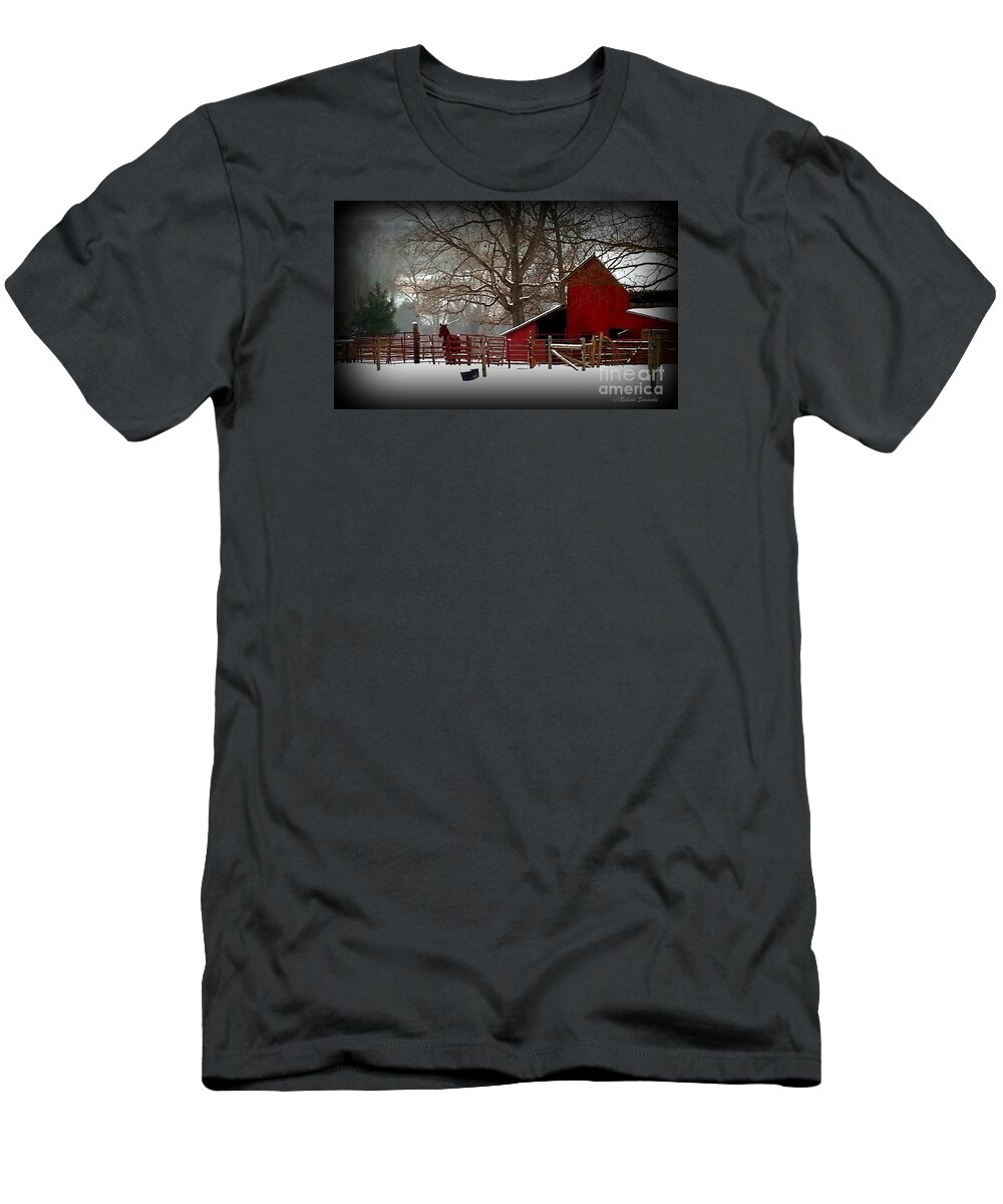 Horses T-Shirt featuring the photograph Peaceful Silence by Rabiah Seminole