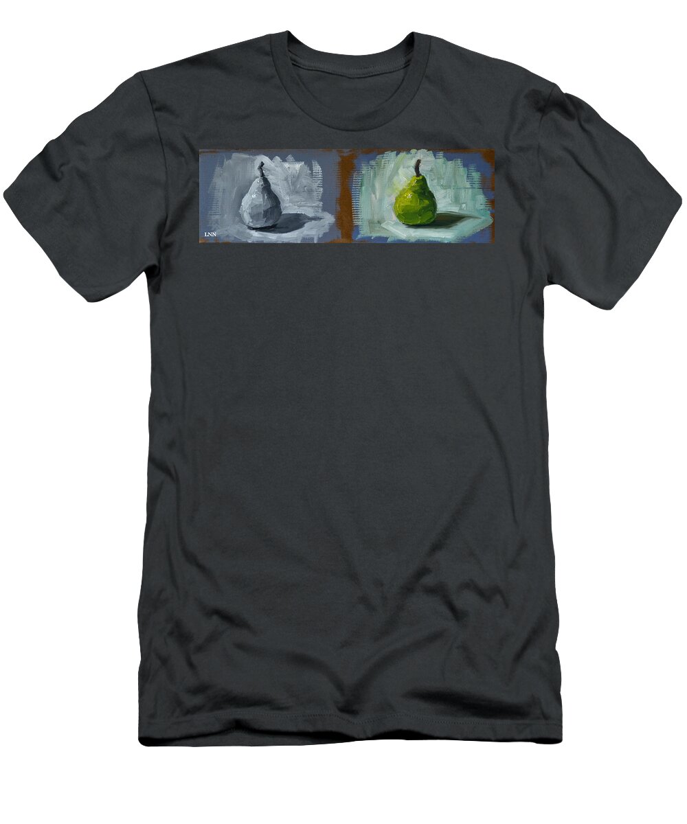 Still Life T-Shirt featuring the painting Pears by Ningning Li