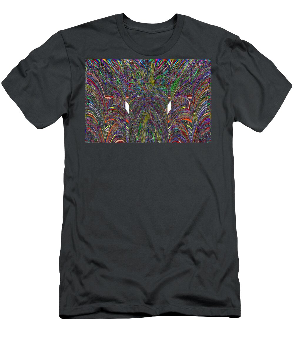 Abstract T-Shirt featuring the digital art Peek A Boo by Tim Allen