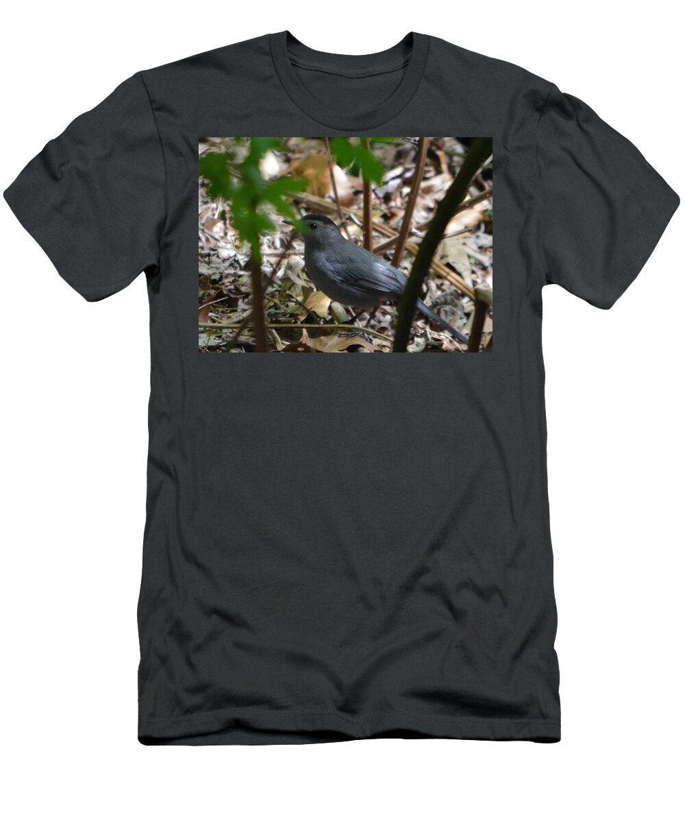 Bird T-Shirt featuring the photograph Peekaboo by Dani McEvoy