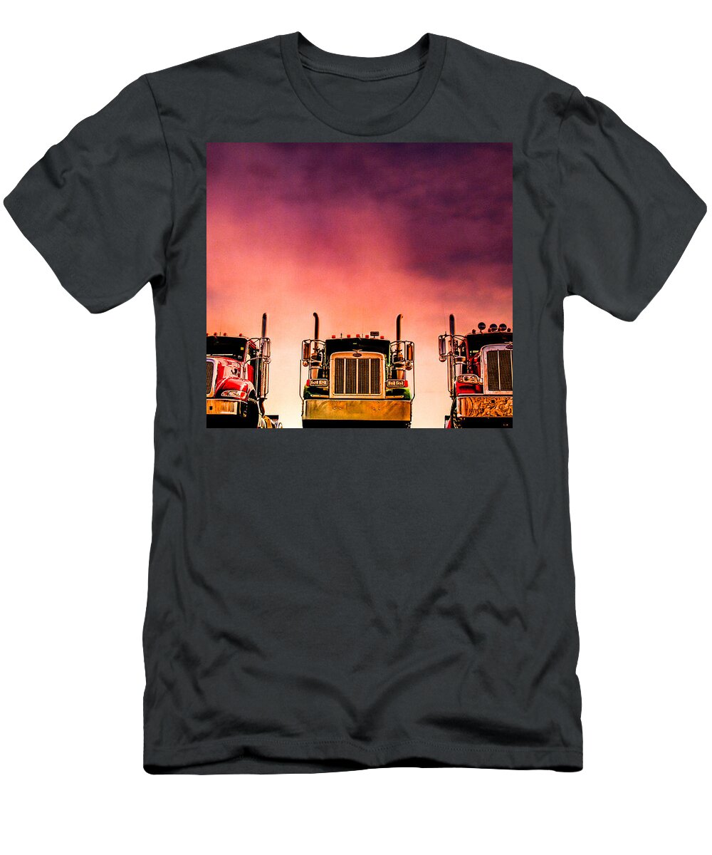 Transportation T-Shirt featuring the photograph Peterbilt Landscape by Bob Orsillo