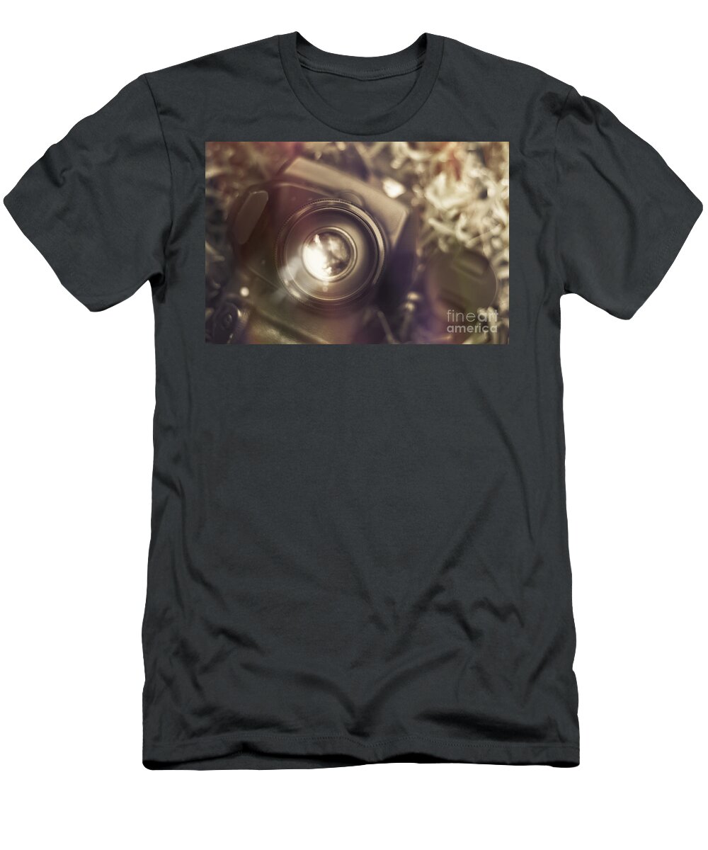 Lens T-Shirt featuring the photograph Photographic lens reflections by Jorgo Photography