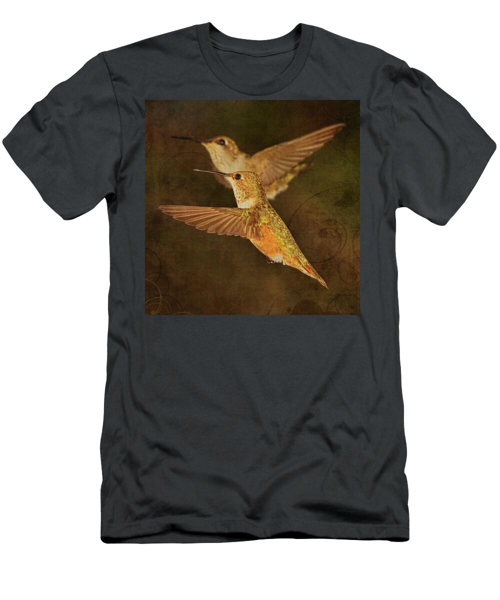 Hummingbird T-Shirt featuring the photograph Pick a Pair by Theo O'Connor