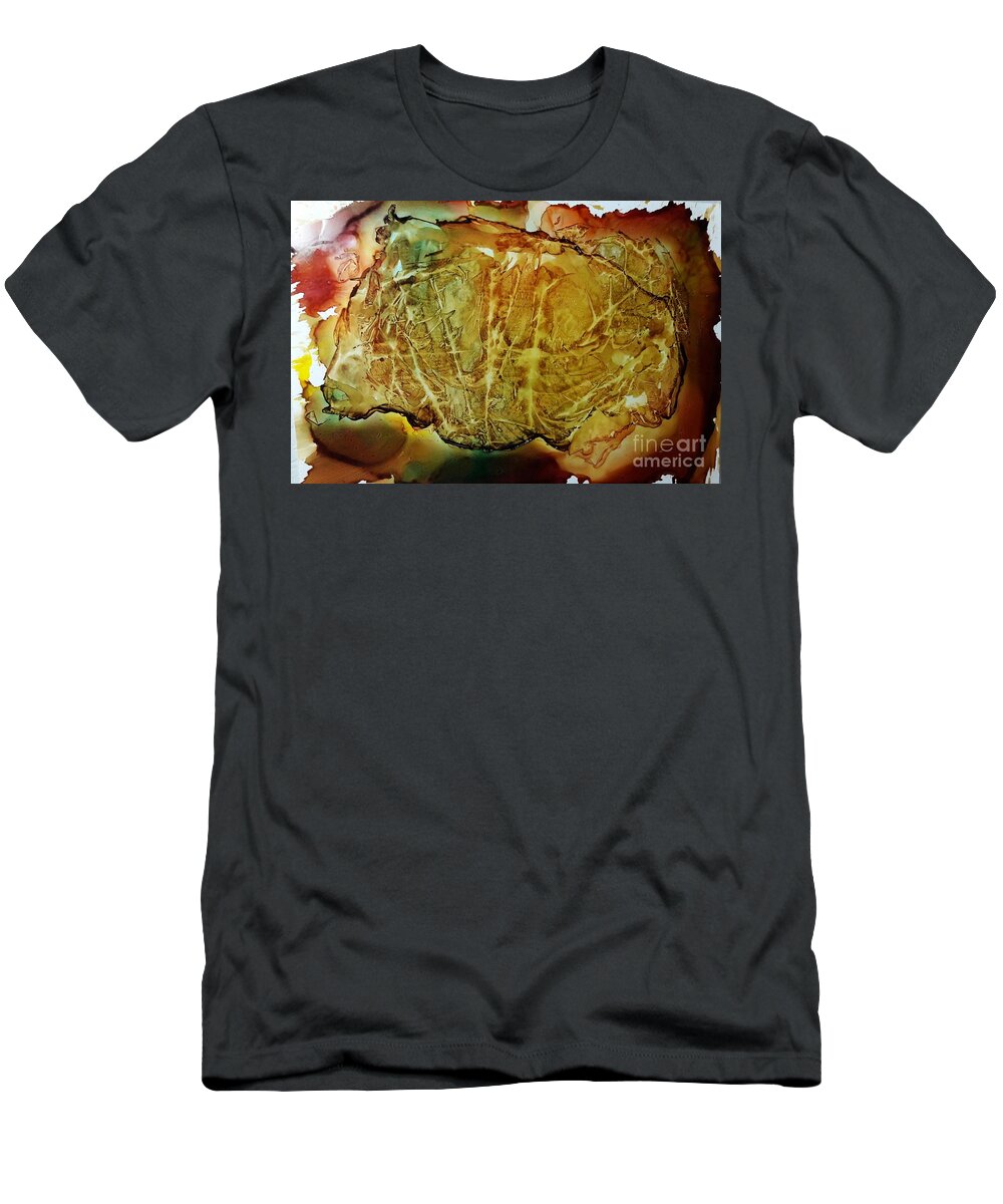 Alcohol T-Shirt featuring the painting Pine Trees by Terri Mills