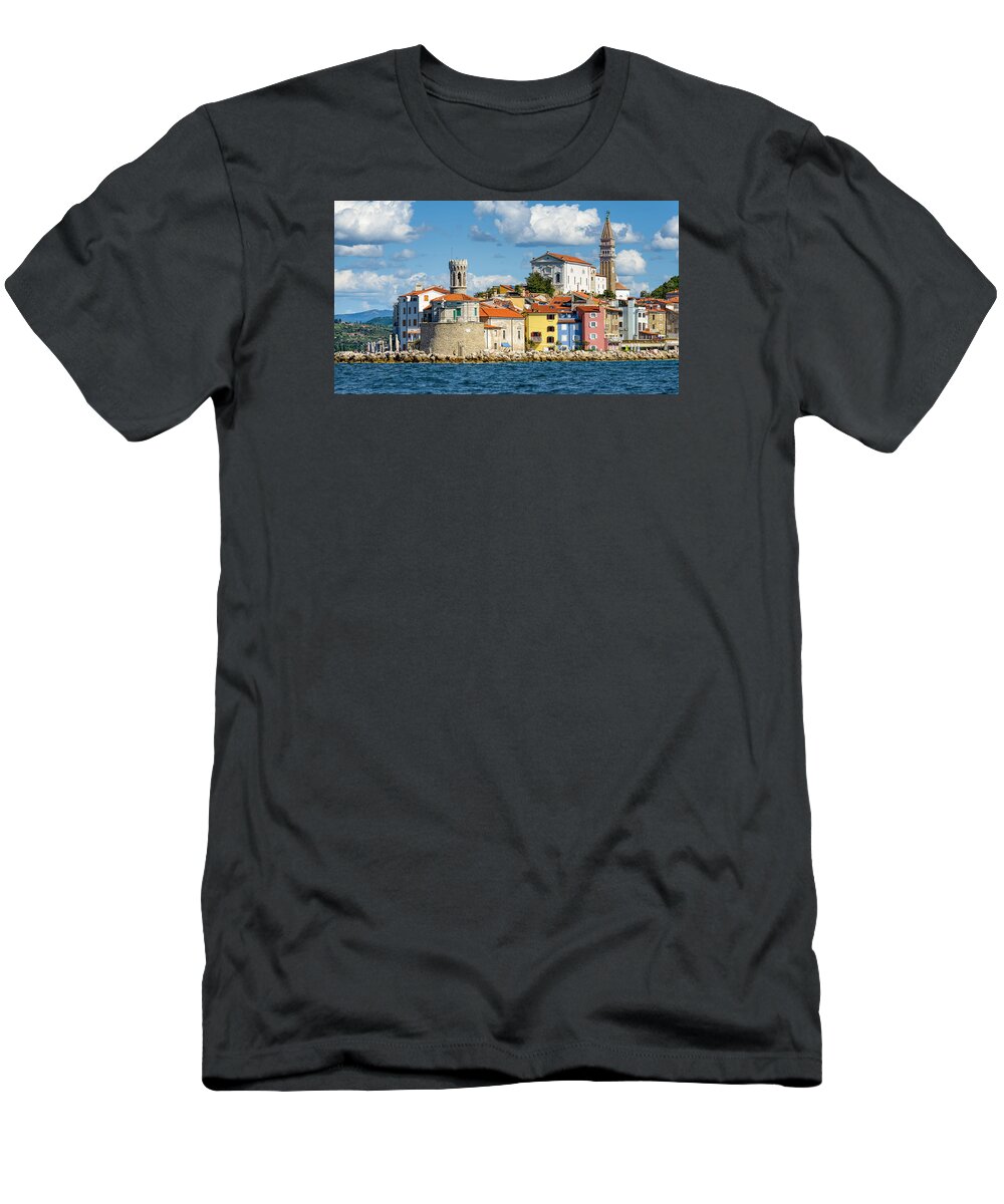 Piran T-Shirt featuring the photograph Piran by Robert Krajnc