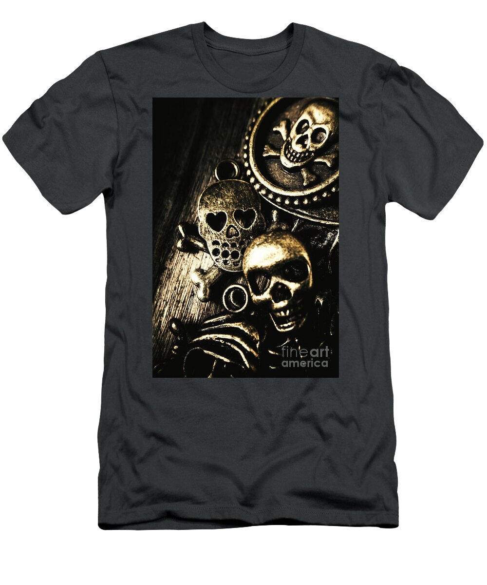 Horror T-Shirt featuring the photograph Pirate treasure by Jorgo Photography