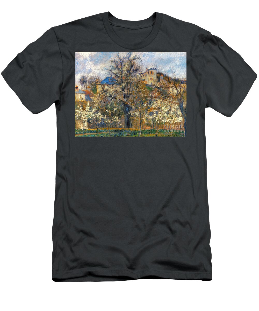 1877 T-Shirt featuring the photograph Pissarro: Garden, 1877 by Granger
