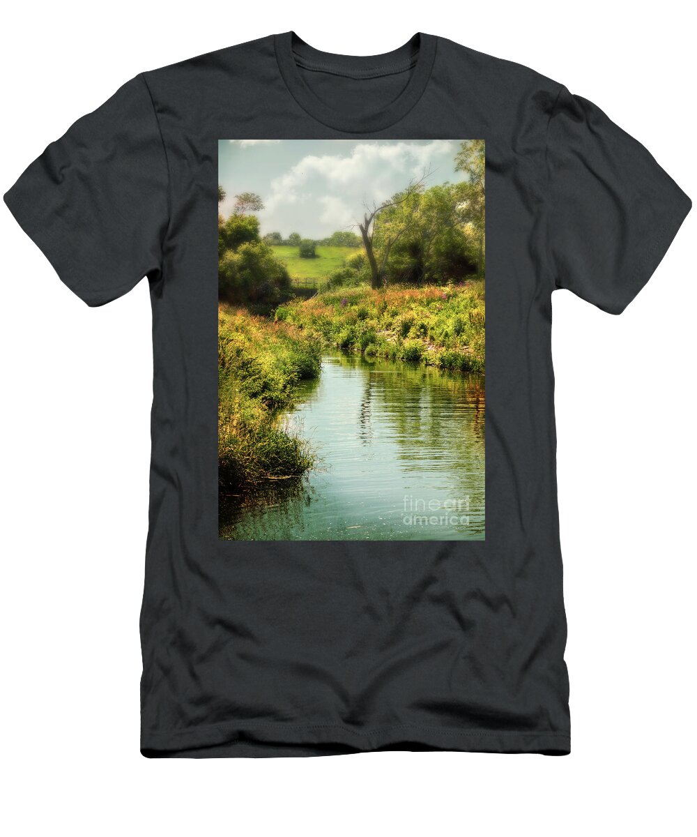Landscape T-Shirt featuring the photograph Pleasant Creek by John Anderson
