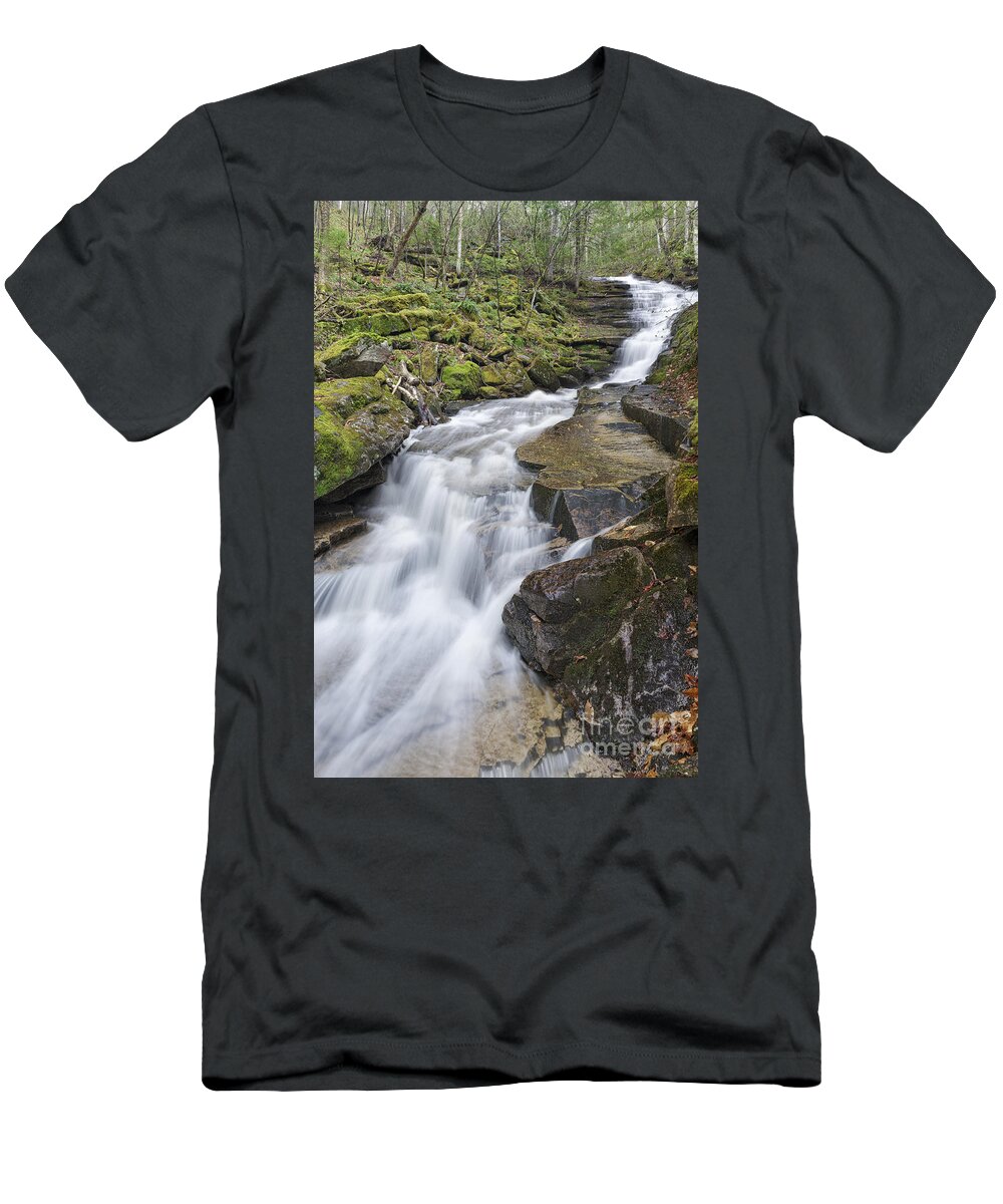 Grafton County T-Shirt featuring the photograph Plimpton Falls - White Mountains New Hampshire USA by Erin Paul Donovan