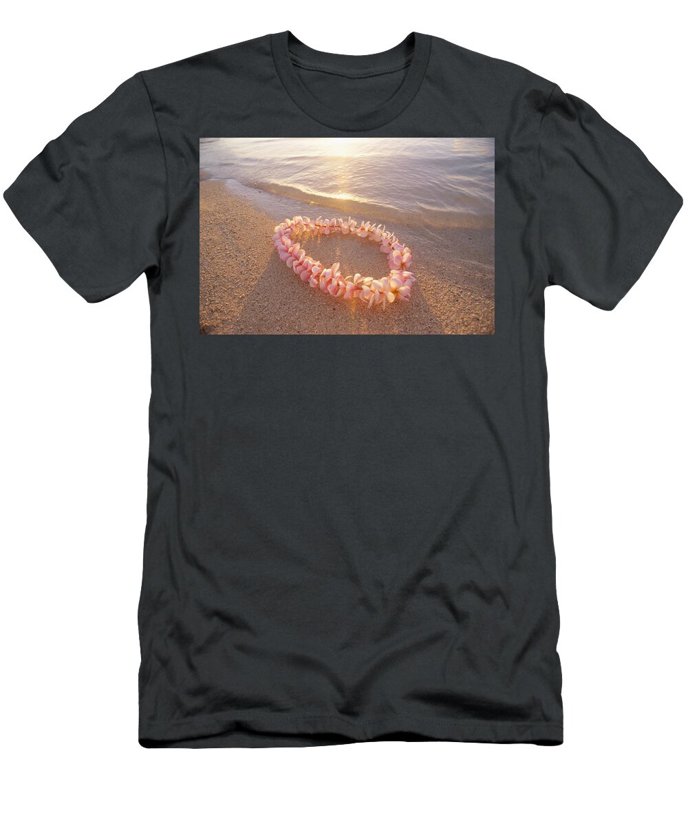 Afternoon T-Shirt featuring the photograph Plumeria Lei Shoreline by Mary Van de Ven - Printscapes