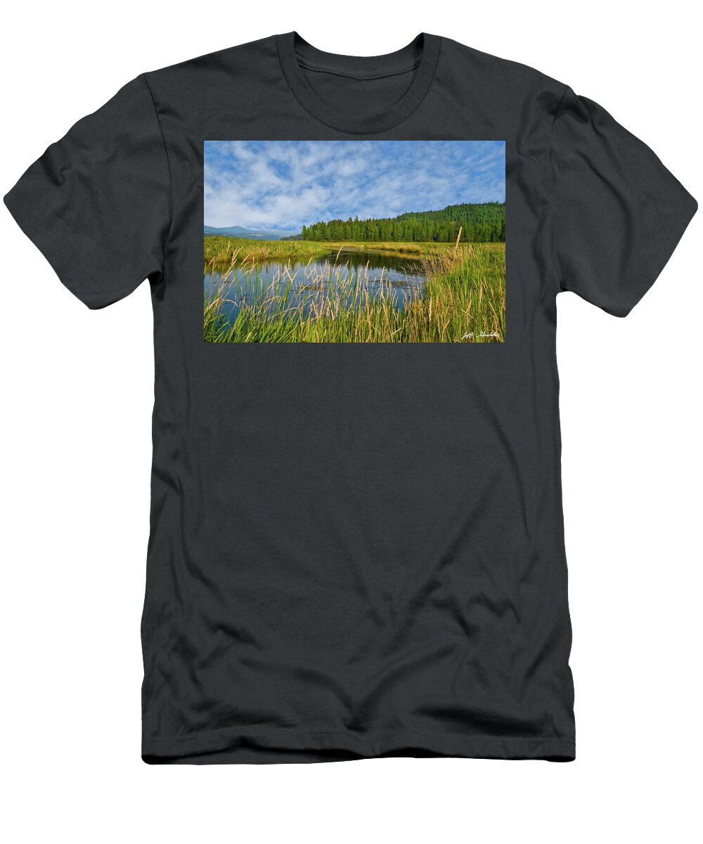 Beauty In Nature T-Shirt featuring the photograph Plummer Creek Marsh by Jeff Goulden