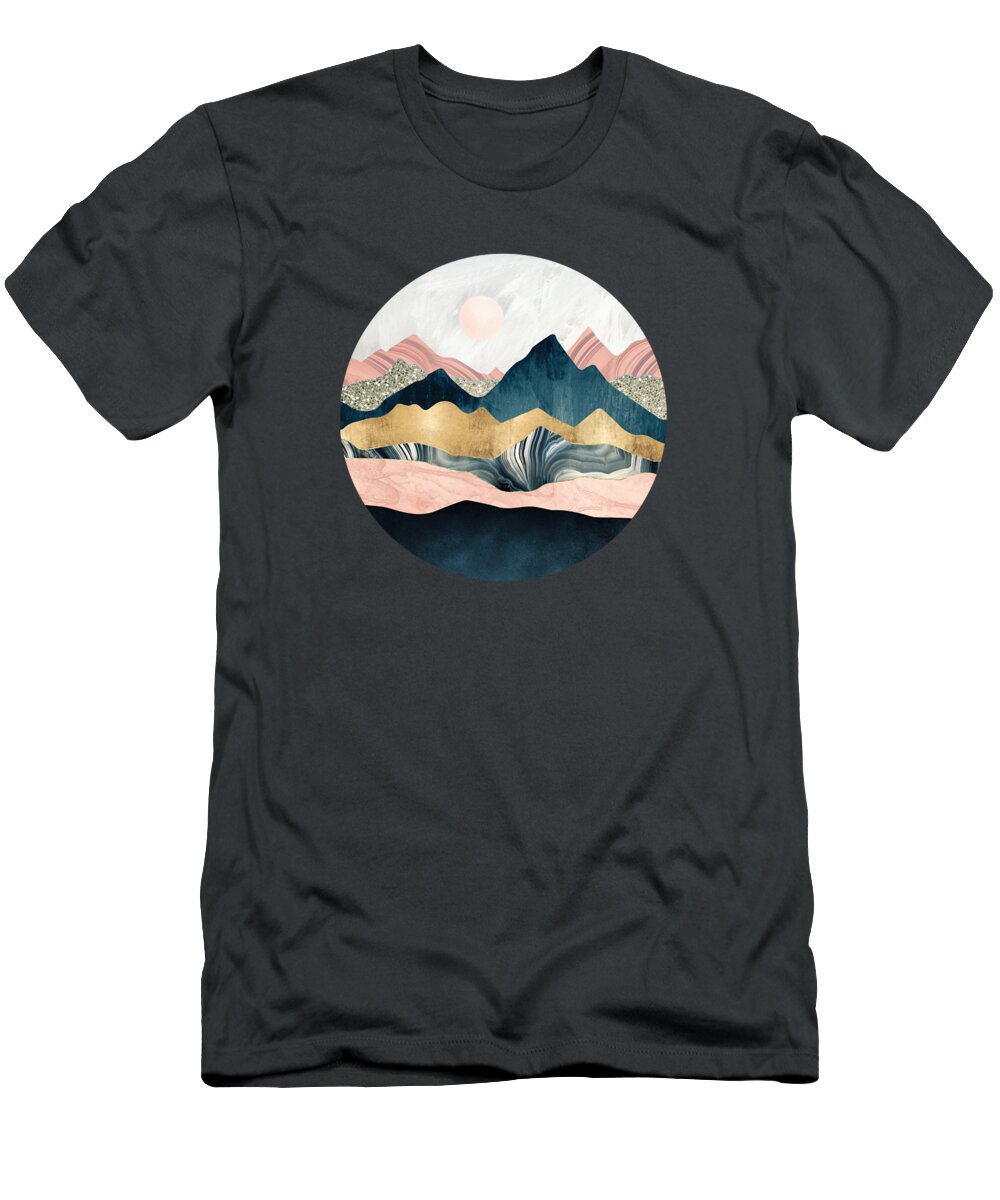 Mountains T-Shirt featuring the digital art Plush Peaks by Spacefrog Designs