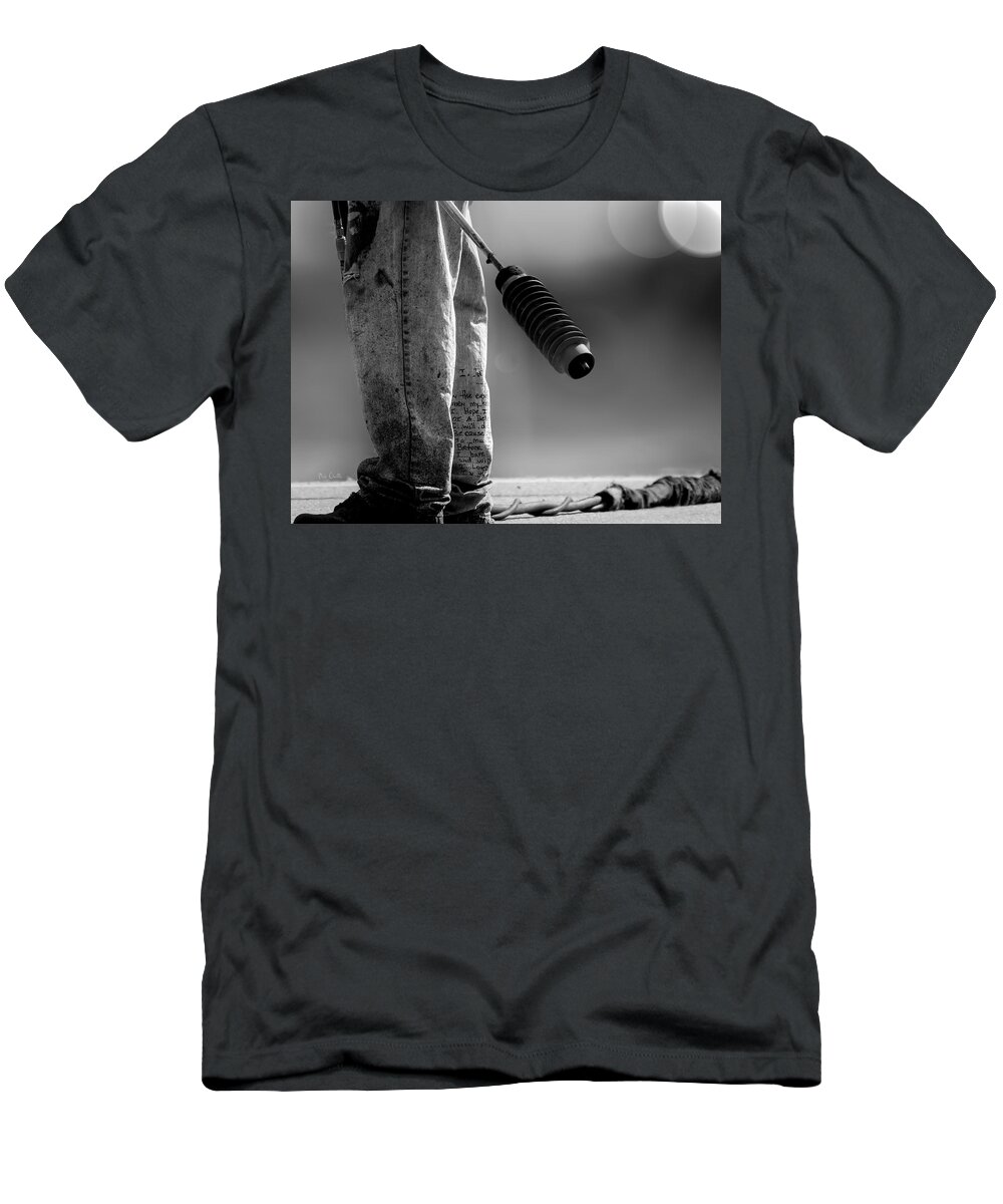 Street Photography T-Shirt featuring the photograph Poetry Pants and Flamethrower by Bob Orsillo