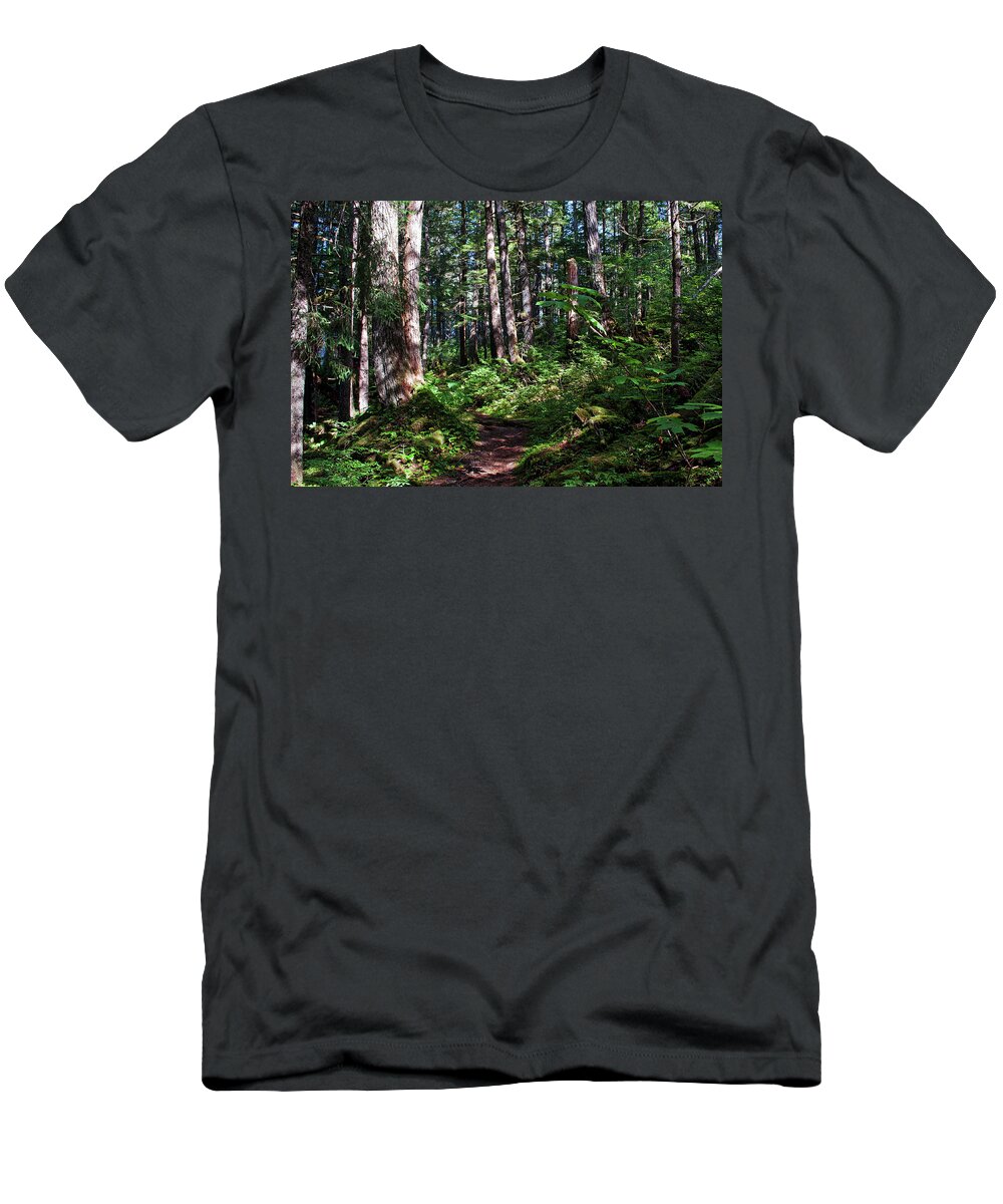 Point Caroline Trail In August T-Shirt featuring the photograph Point Caroline Trail in August by Cathy Mahnke