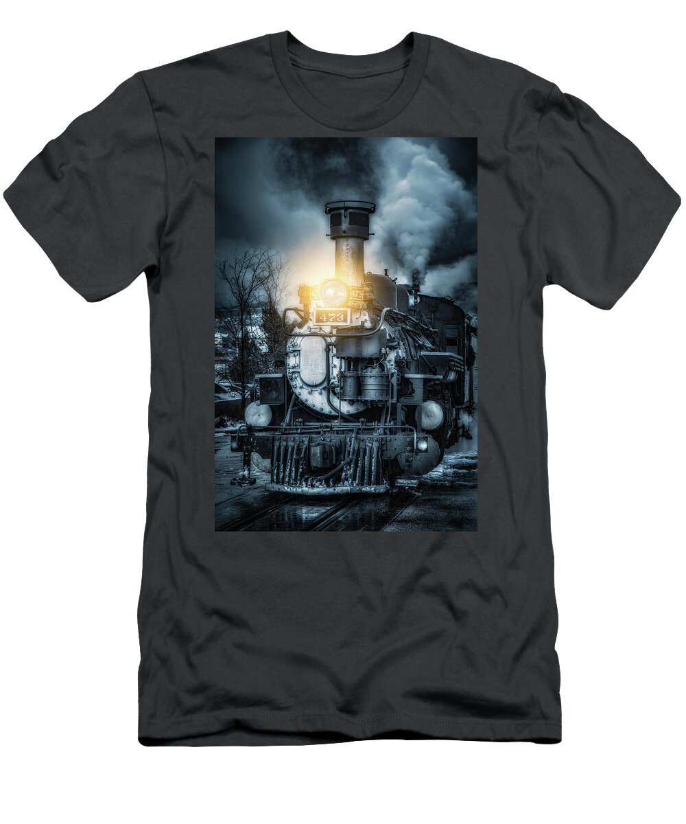 Trains T-Shirt featuring the photograph Polar Express by Darren White