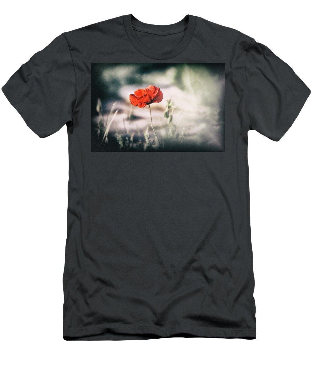 Poppy T-Shirt featuring the photograph Poppy Stories 2 by Jaroslav Buna
