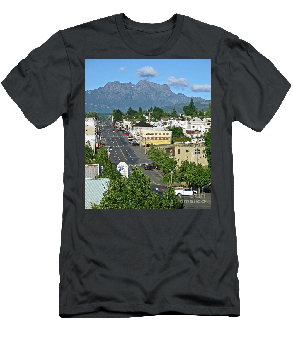 Town T-Shirt featuring the photograph Port Alberni, B C by Ann Horn