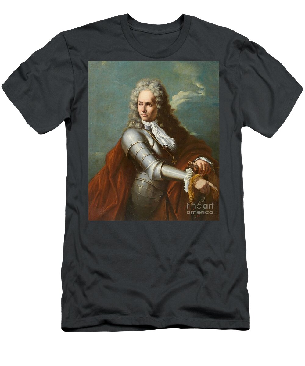 Italian School T-Shirt featuring the painting Portrait of a General by MotionAge Designs