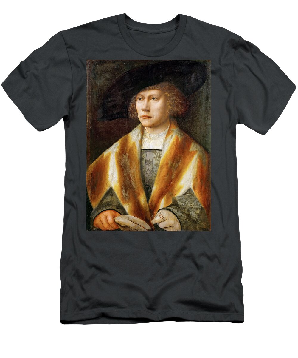 Bernard Van Orley T-Shirt featuring the painting Portrait of a Young Man by Bernard van Orley