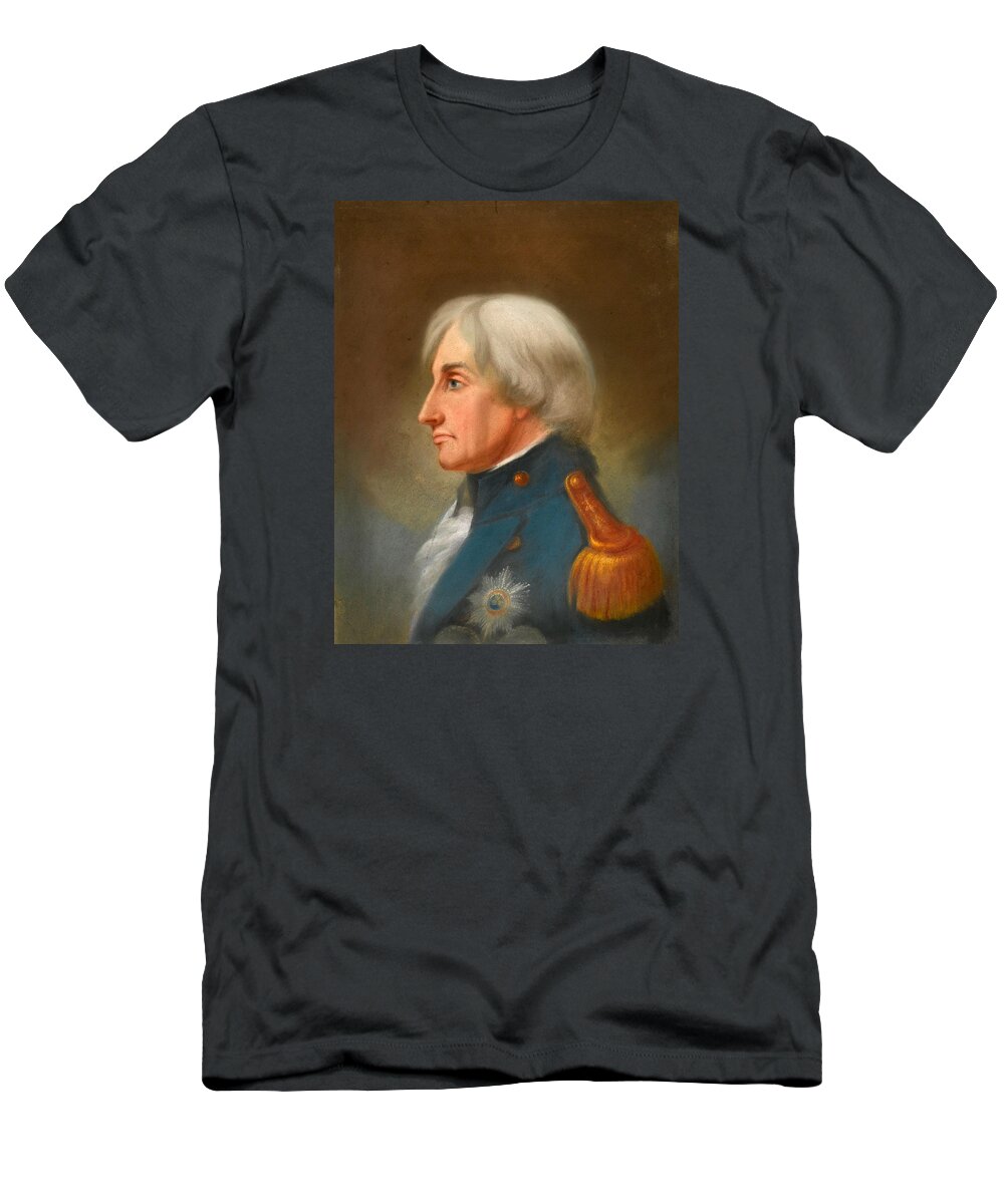 John Whichelo T-Shirt featuring the painting Portrait of Admiral Lord Nelson by John Whichelo