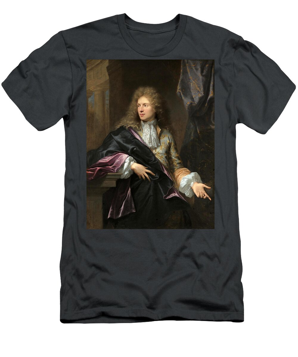 Hyacinthe Rigaud T-Shirt featuring the painting Portrait of Pierre-Vincent Bertin by Hyacinthe Rigaud