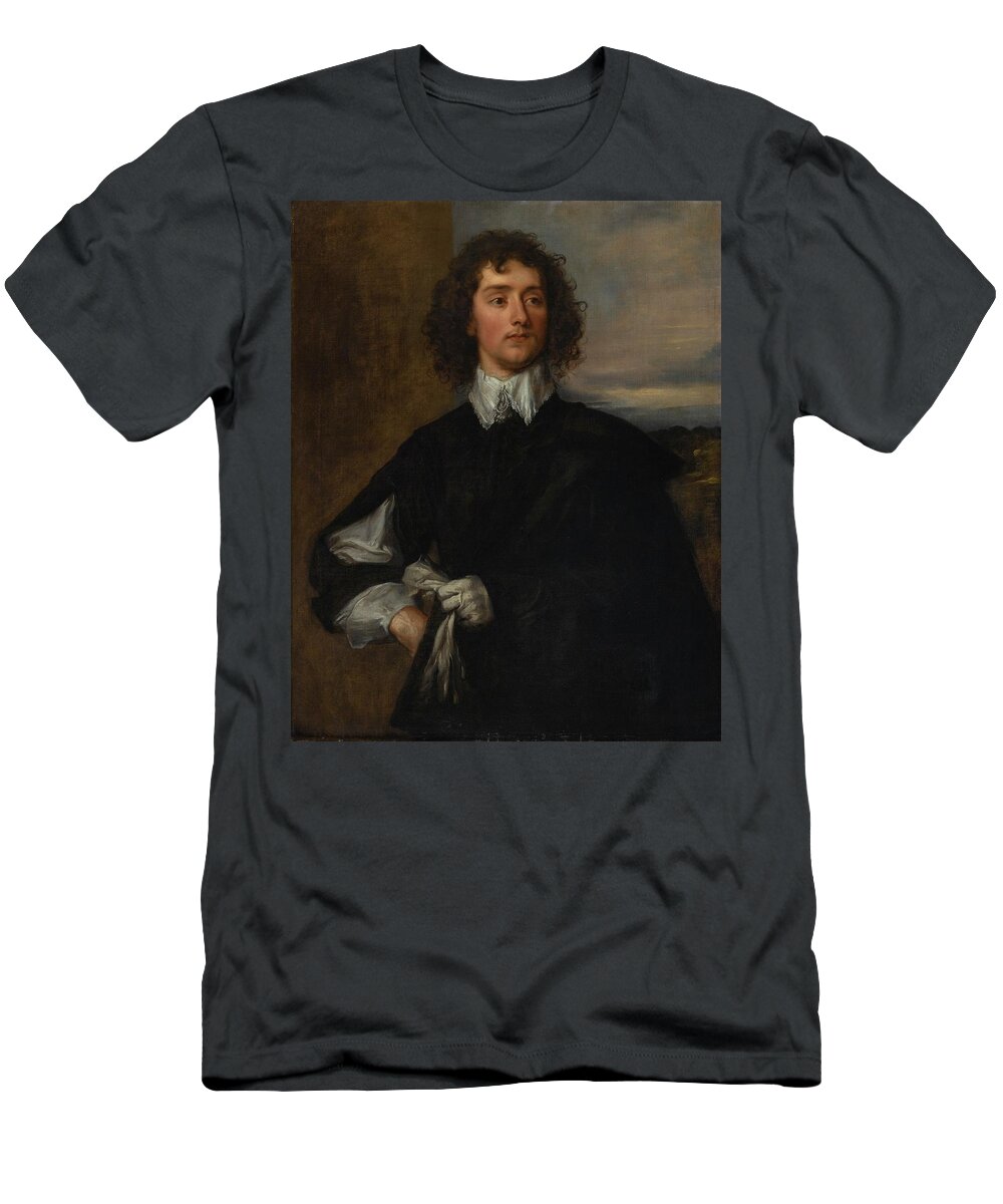 Attributed To Thomas Gainsborough T-Shirt featuring the painting Portrait Of Thomas Hanmer by MotionAge Designs