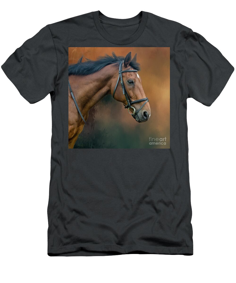 Horse T-Shirt featuring the photograph Portrait of Zi by Brian Tarr