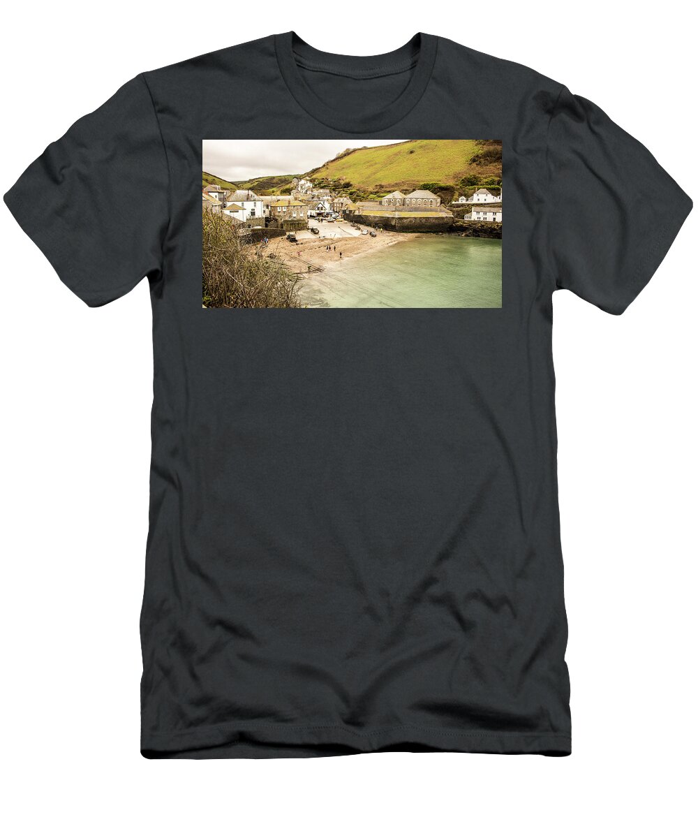 Ocean T-Shirt featuring the photograph Portwenn by Keith Sutton