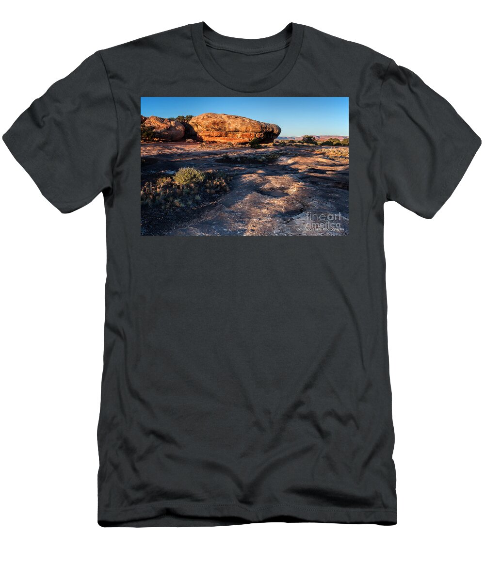 Canyonlands Landscape T-Shirt featuring the photograph Pot Hole Trail by Jim Garrison