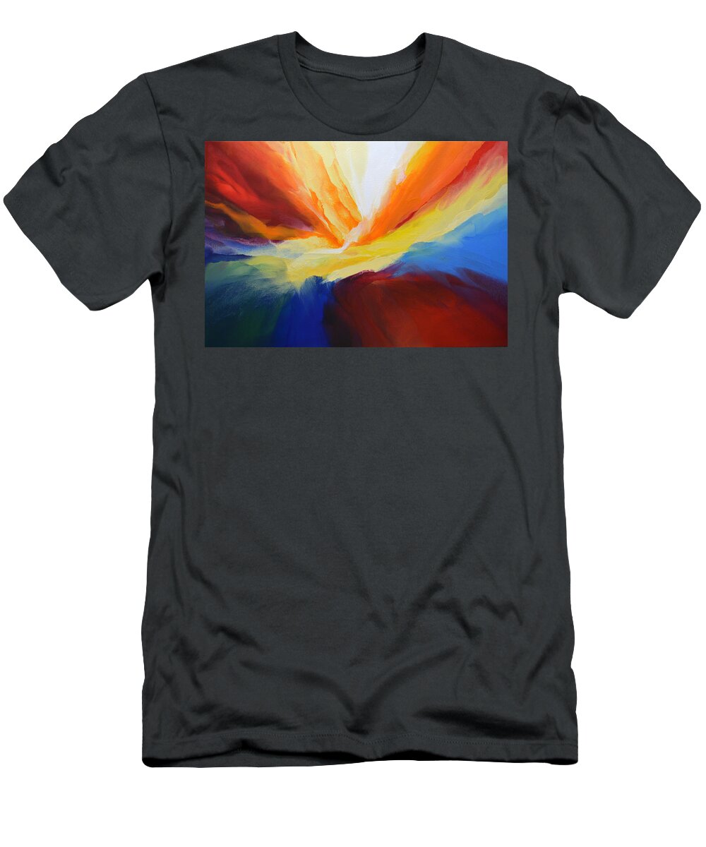 Pour T-Shirt featuring the painting Pour Out Your Heart by Linda Bailey