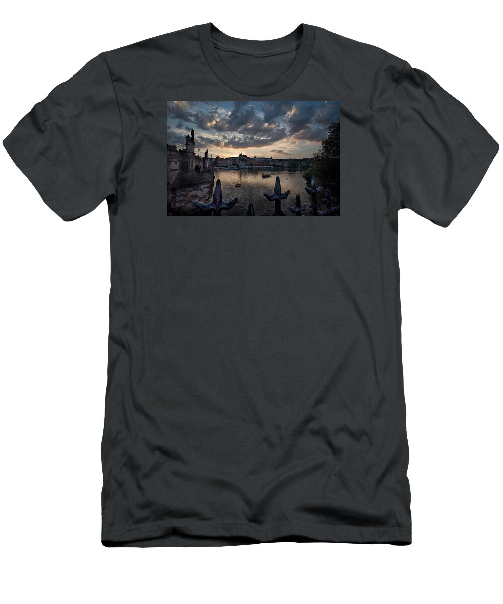 2015 James David Phenicie T-Shirt featuring the photograph Prague Castle by James David Phenicie