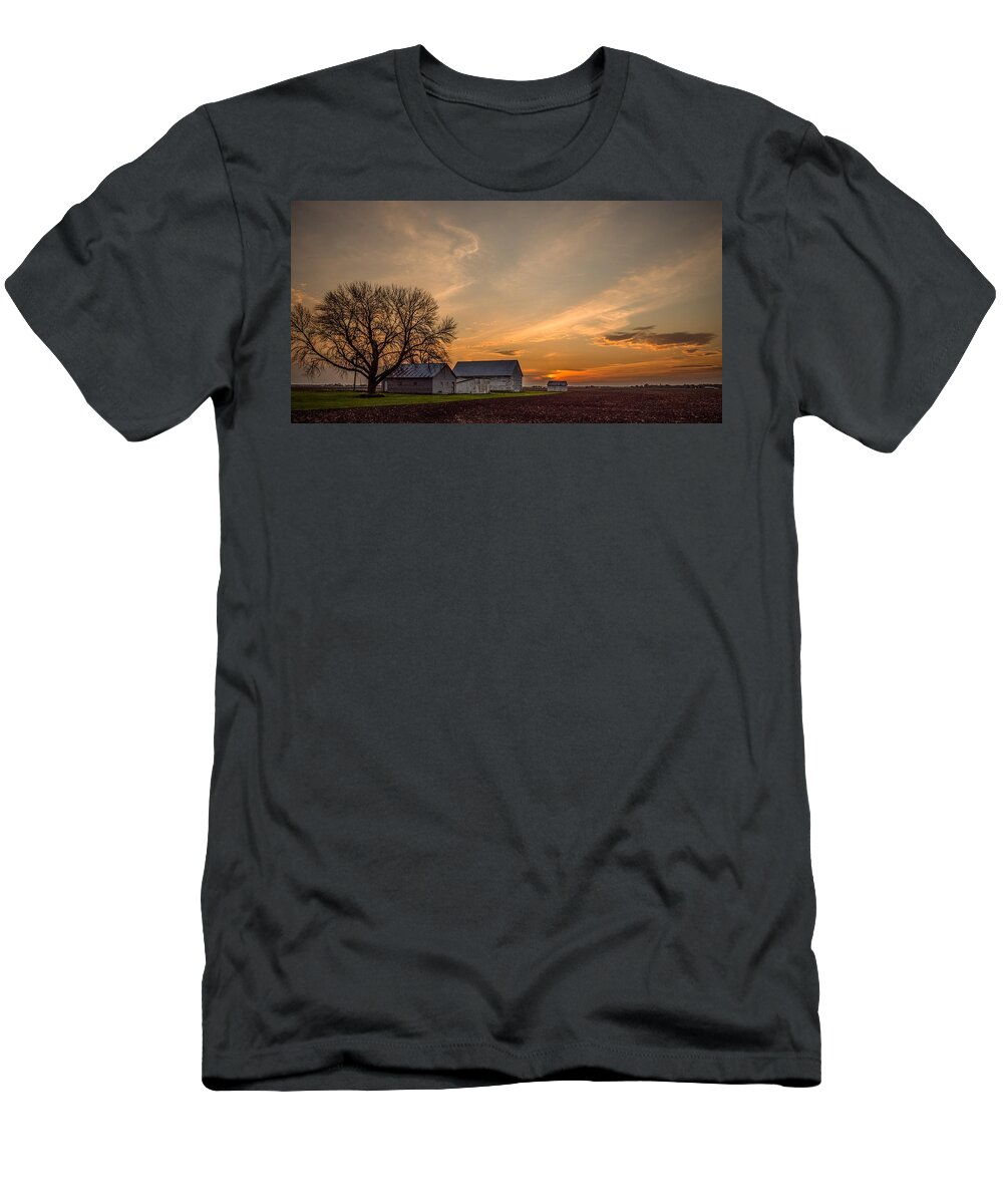 Sunrise T-Shirt featuring the photograph Prairie Sunrise by Kristine Hinrichs