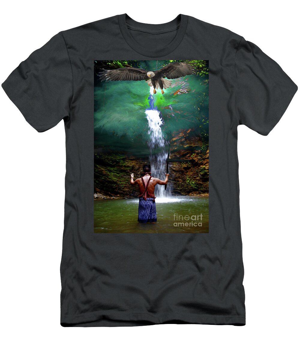 Amazon T-Shirt featuring the photograph Praying To The Spirits by Al Bourassa