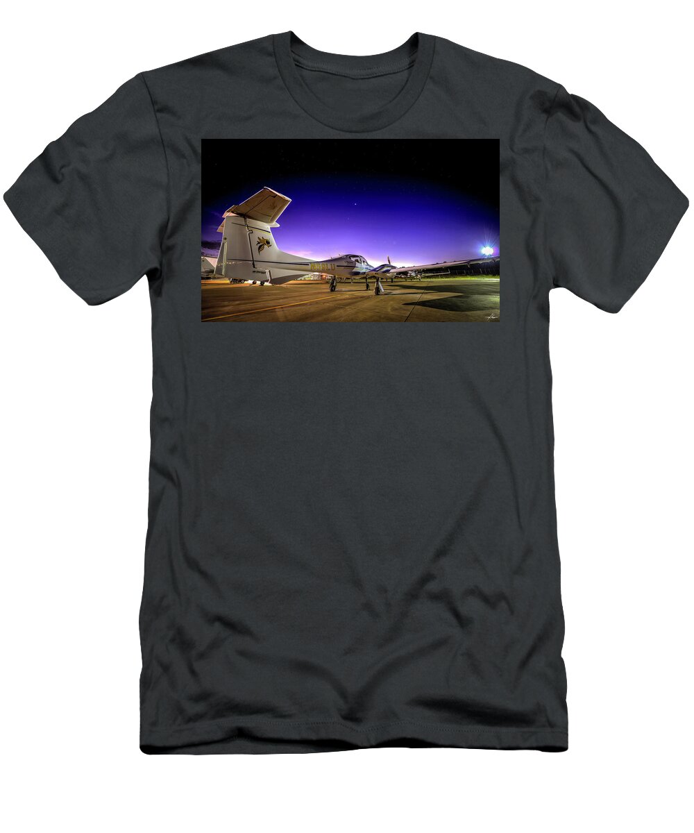 Ramp T-Shirt featuring the photograph Pre-Dawn on the Ramp by Phil And Karen Rispin
