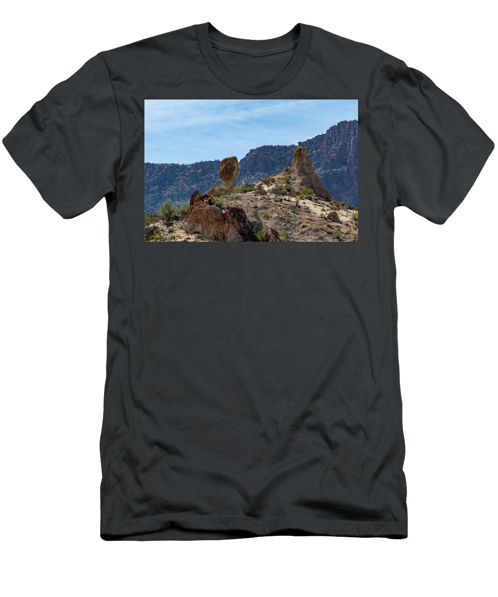 Boyce T-Shirt featuring the photograph Precarious by Douglas Killourie