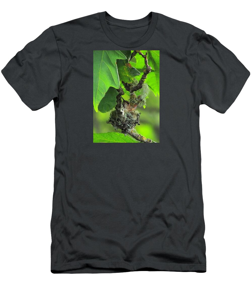 Rufous Hummingbird T-Shirt featuring the digital art Precious Nature by I'ina Van Lawick