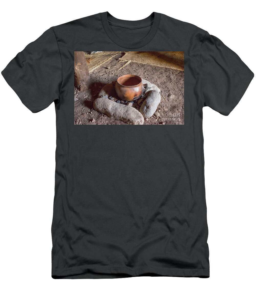 Ancient T-Shirt featuring the photograph Prehistoric cooking by Patricia Hofmeester