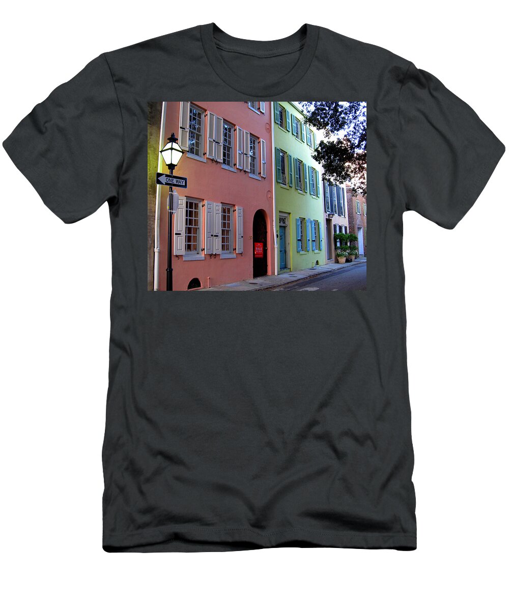 Photography T-Shirt featuring the photograph Pretty Lane in Charleston by Susanne Van Hulst