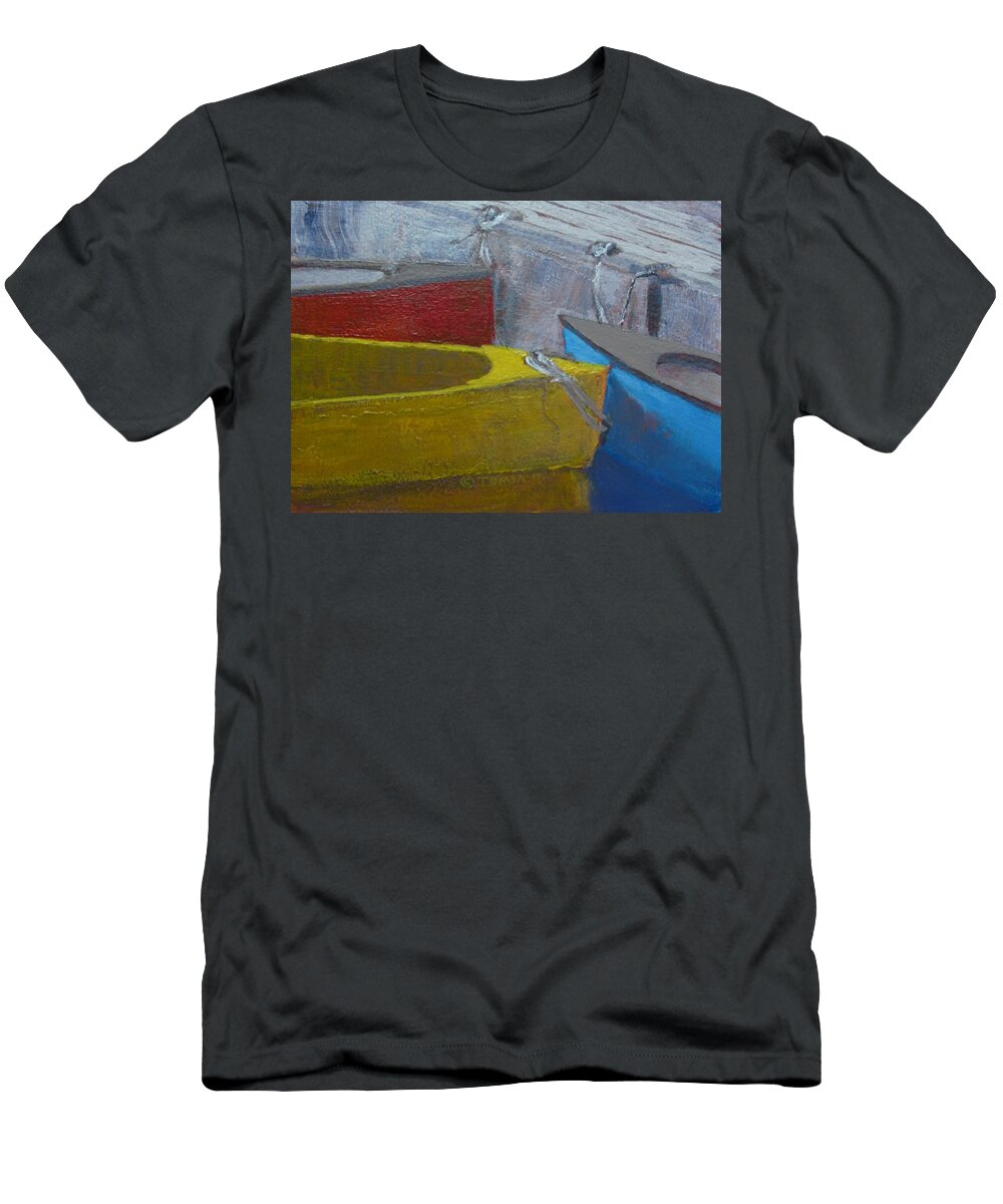 Arts T-Shirt featuring the painting Primaries by Bill Tomsa