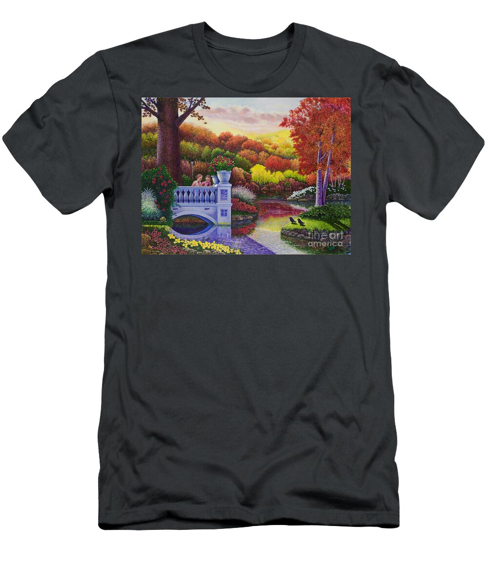 Princess T-Shirt featuring the painting Princess Gardens by Michael Frank