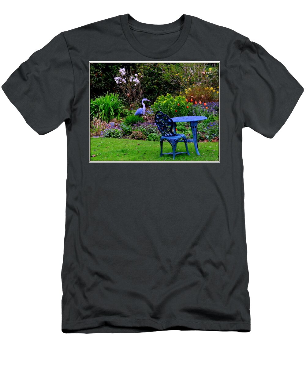 Garden T-Shirt featuring the photograph Priscillas English Garden by Mindy Newman