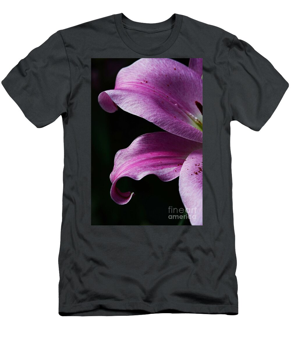 Lily T-Shirt featuring the photograph Profile in Pink by Cindy Manero