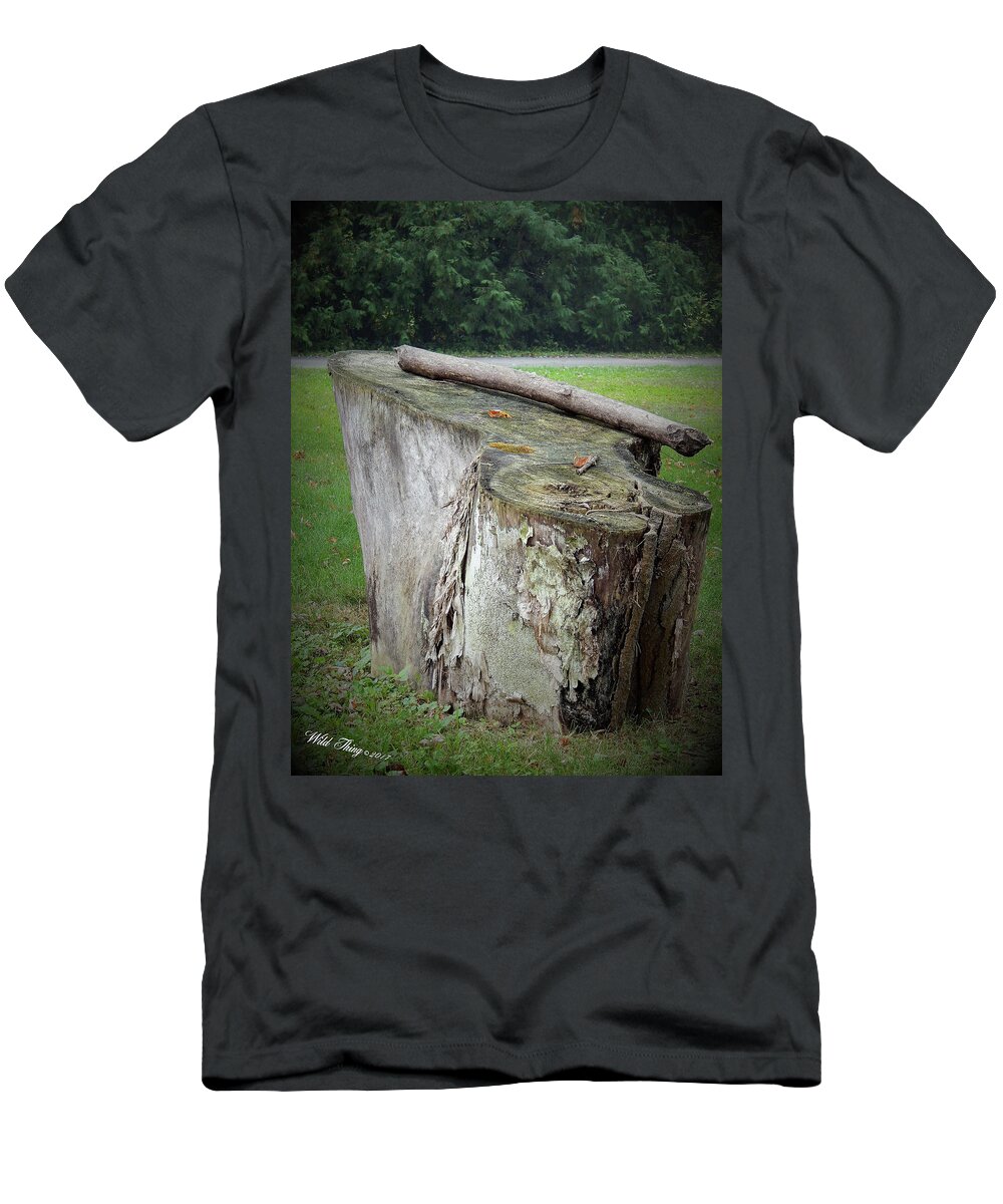Summer T-Shirt featuring the photograph Progressive Stump Says . . . by Wild Thing