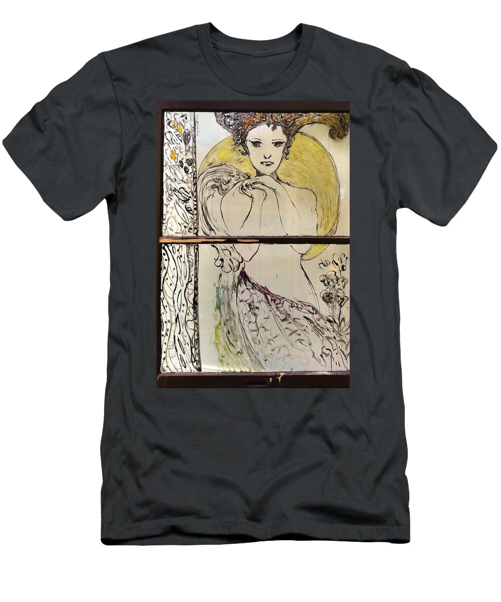 Fairy T-Shirt featuring the painting Promise Keeper by Mykul Anjelo